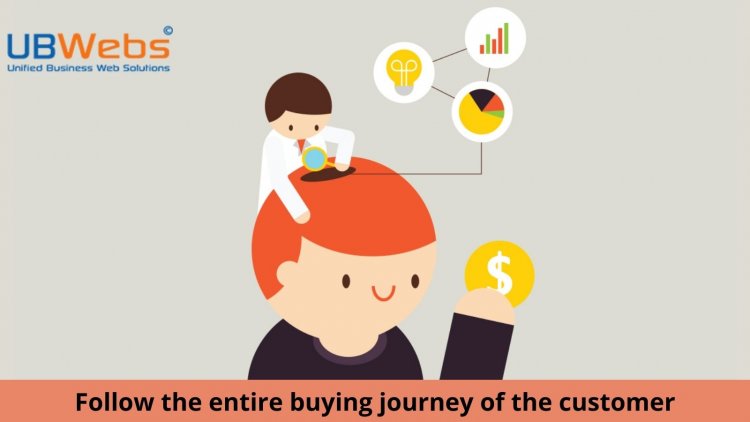 Follow the entire buying journey of the customer
